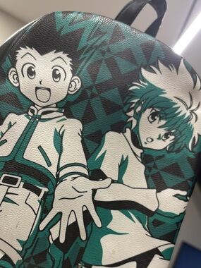 Hot Topic Teal, Black and White Hunter x Hunter Character Backpack